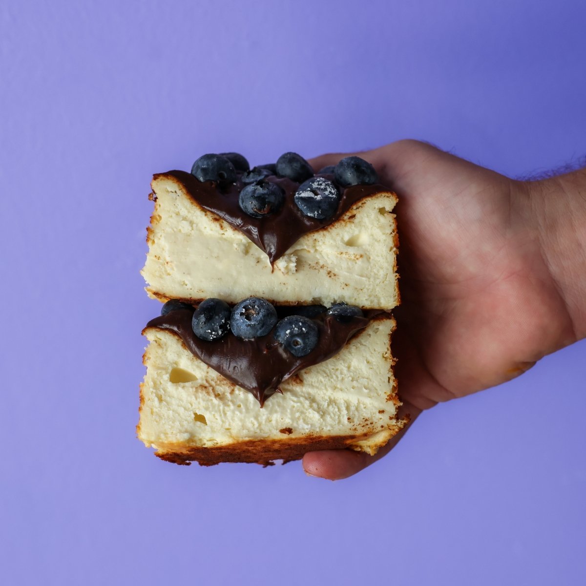 4" Nutella Basque Cheesecake with Berries | dbakers Sweet Studio