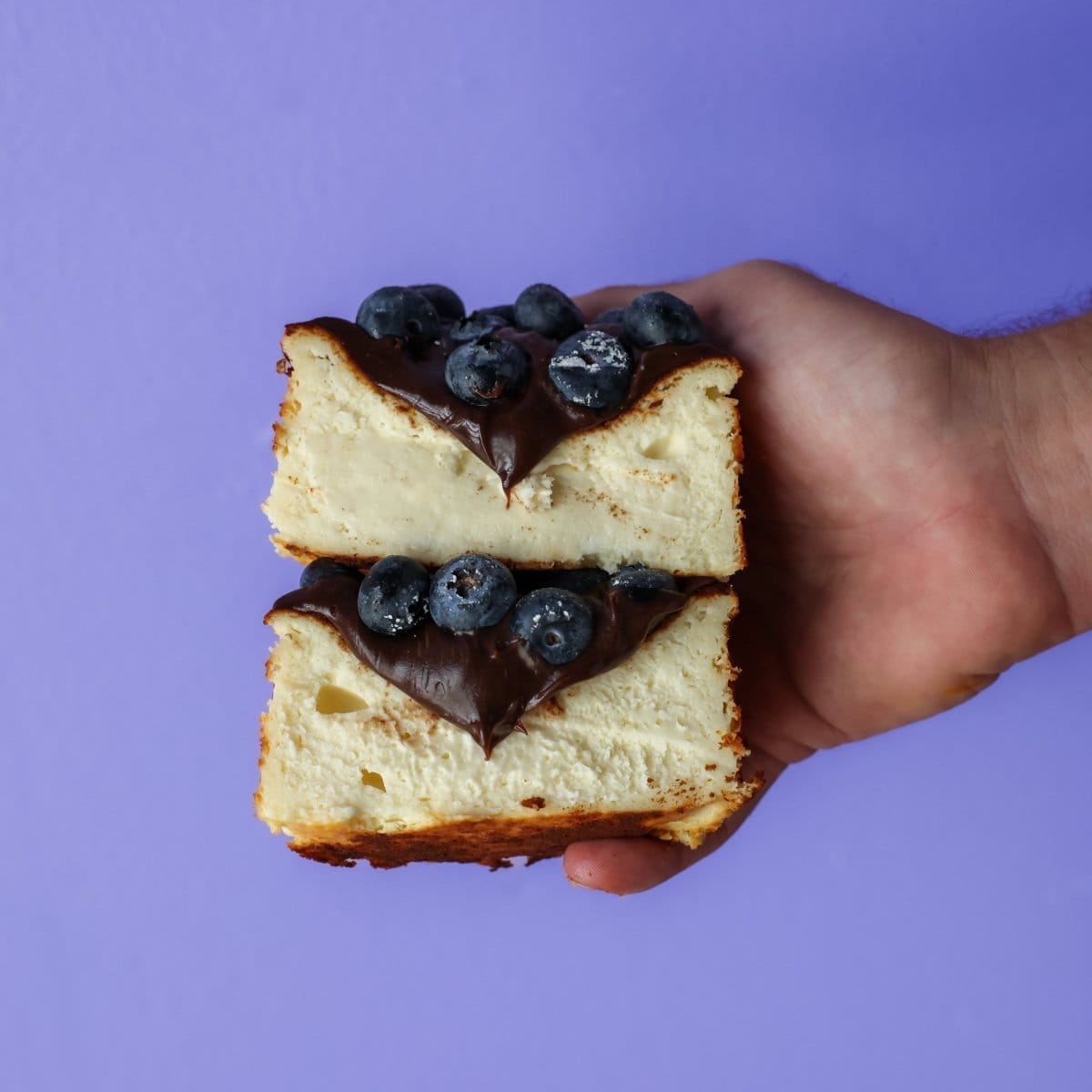 4" Nutella Basque Cheesecake with Berries | dbakers Sweet Studio