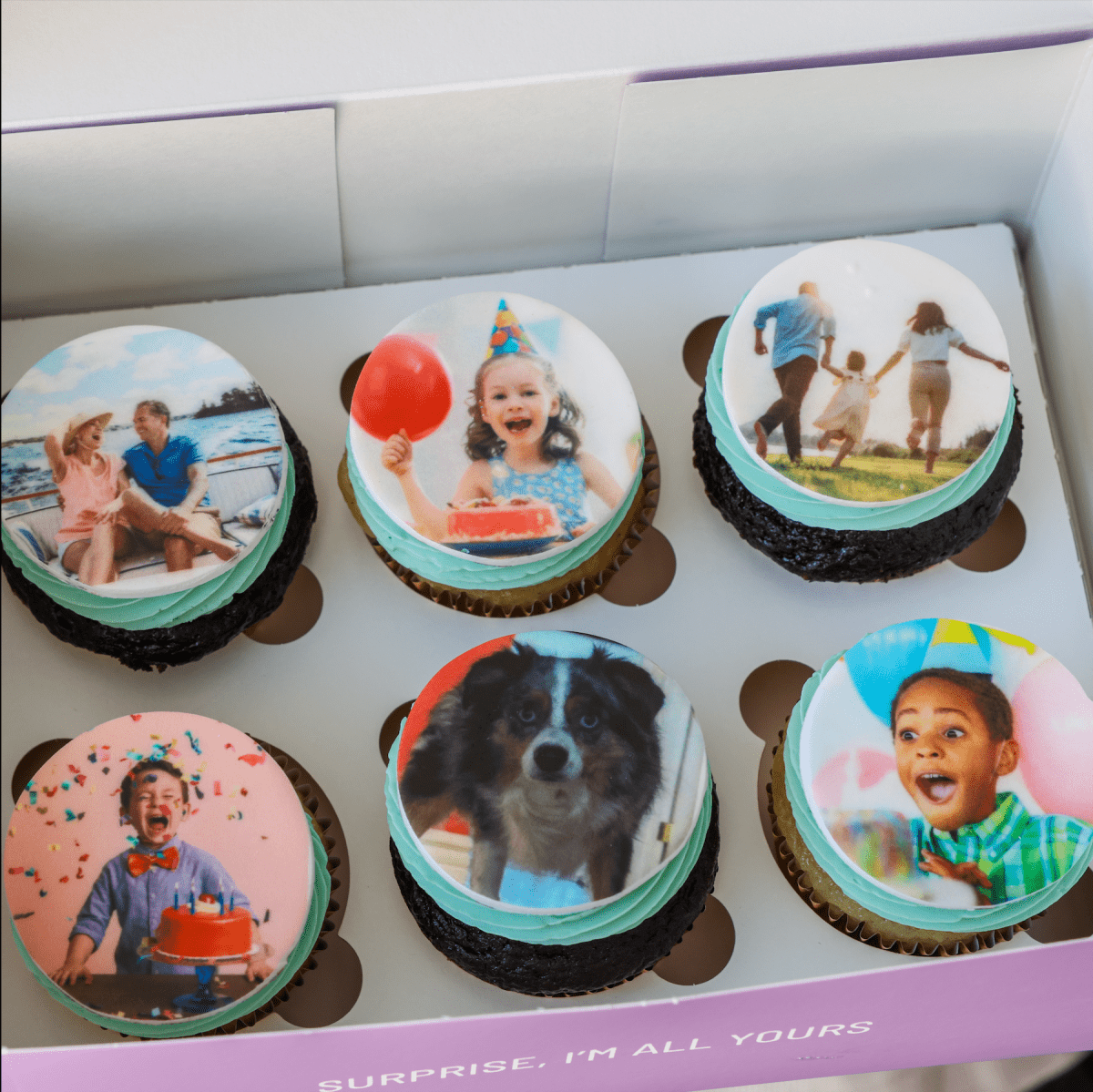Custom Photo Cupcakes | dbakers Sweet Studio