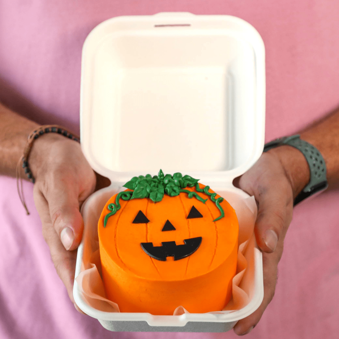 Halloween Pumpkin Bento cake | dbakers Sweet Studio