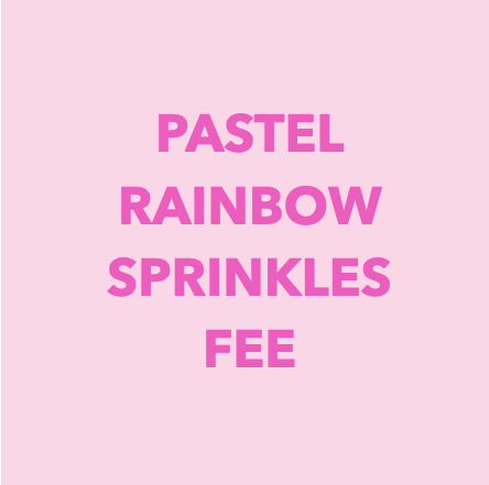 Pastel Rainbow Sprinkles Fee | dbakers Sweet Studio