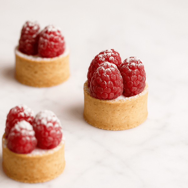 Raspberry Mini Tarts (Box of 12) | dbakers Sweet Studio