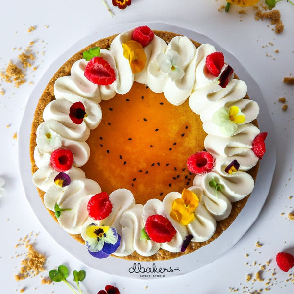 Whole Passion Fruit Deep Dish Pie | dbakers Sweet Studio