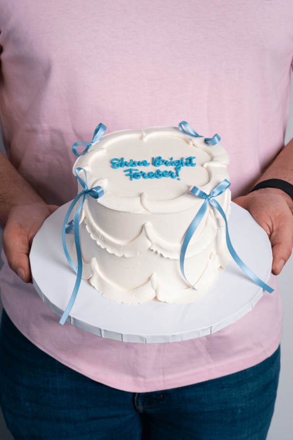 Cloud Bow Cake
