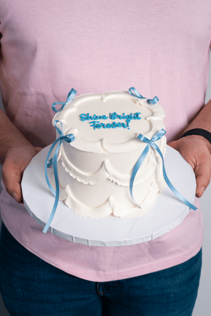 Cloud Bow Cake