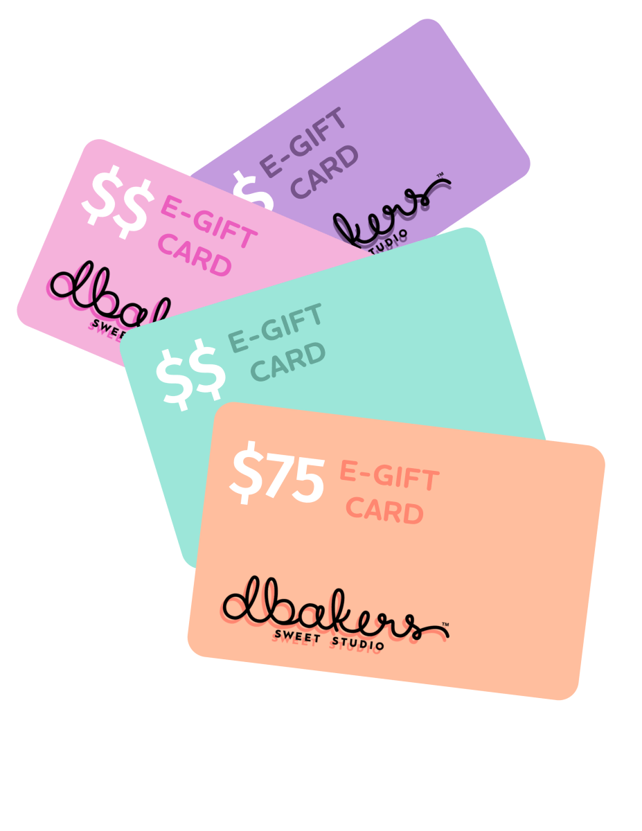 $75 dbakers Gift card  | dbakers Sweet Studio
