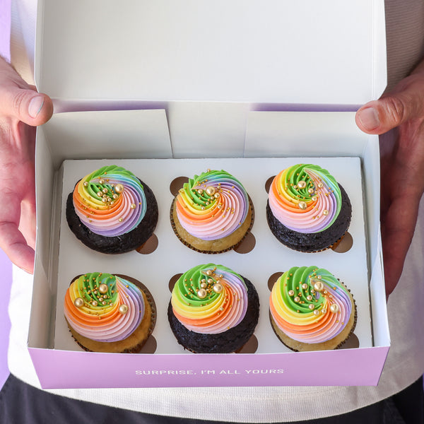 Over the Rainbow Cupcakes