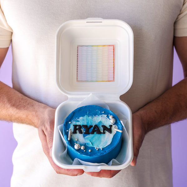 Cosmic Swirl Bento Cake