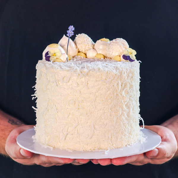 Lavender Lemon Coconut Cake