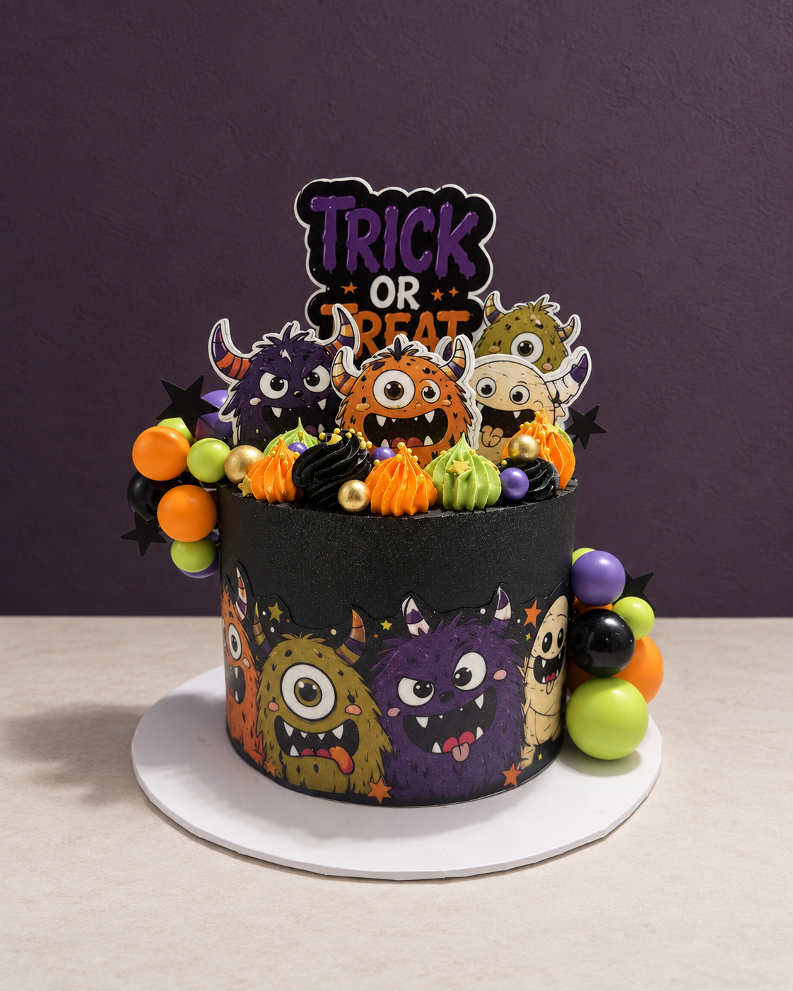 Monster Mash Halloween Cake | dbakers Sweet Studio