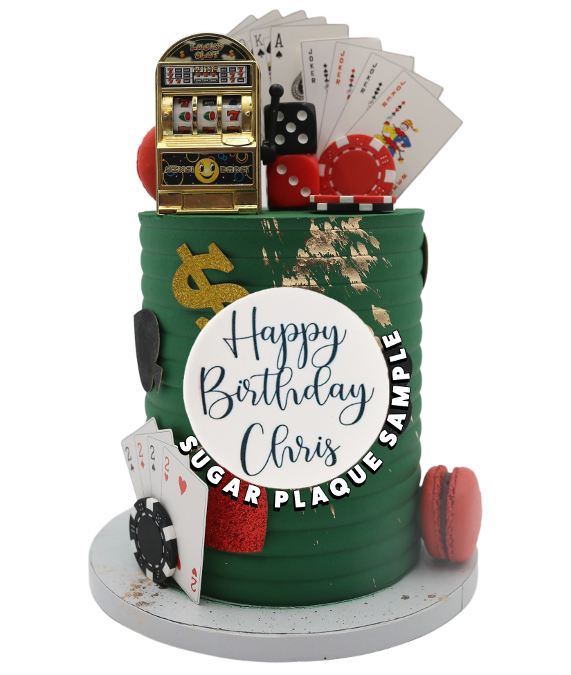 Casino Tiered Birthday Cake