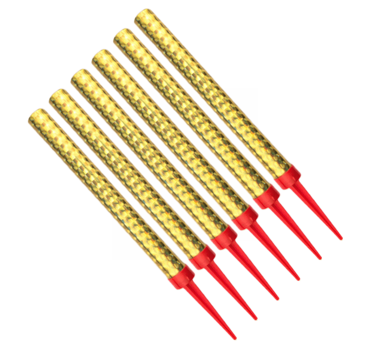 Bag of 6 Gold Cake Sparklers: Illuminate Your Celebrations! - dbakers Miami
