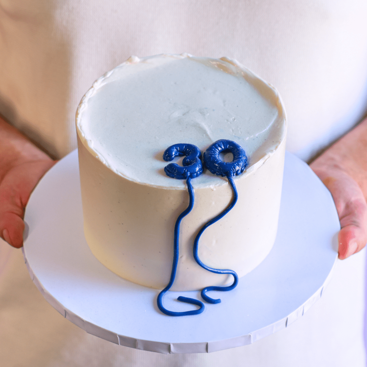 Balloon Number – Minimalist Cake - dbakers Miami