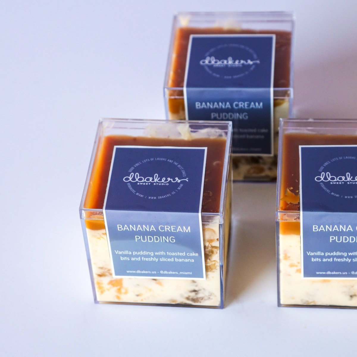 Banana Pudding Cake Cup  | dbakers Sweet Studio