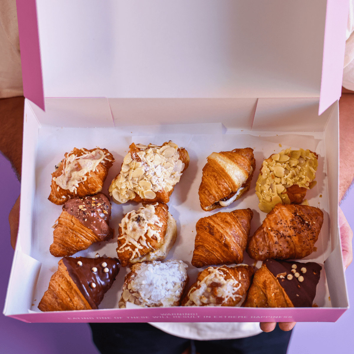 Box of 12 Mini Croissants  | dbakers Sweet Studio
