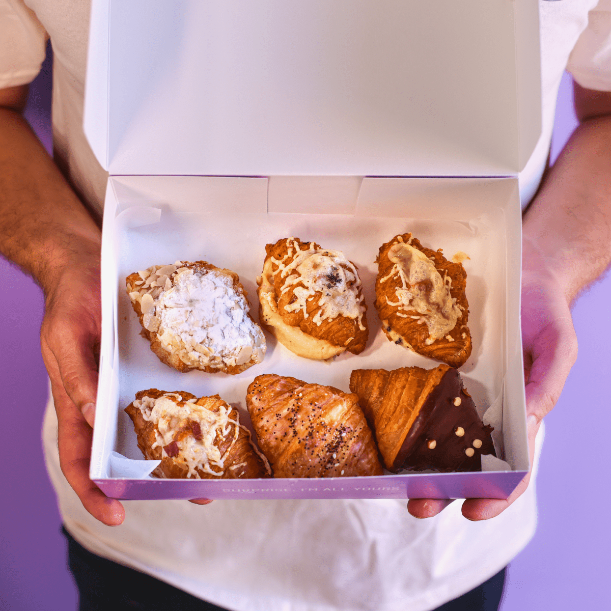 Box of 6 Mini Croissants  | dbakers Sweet Studio
