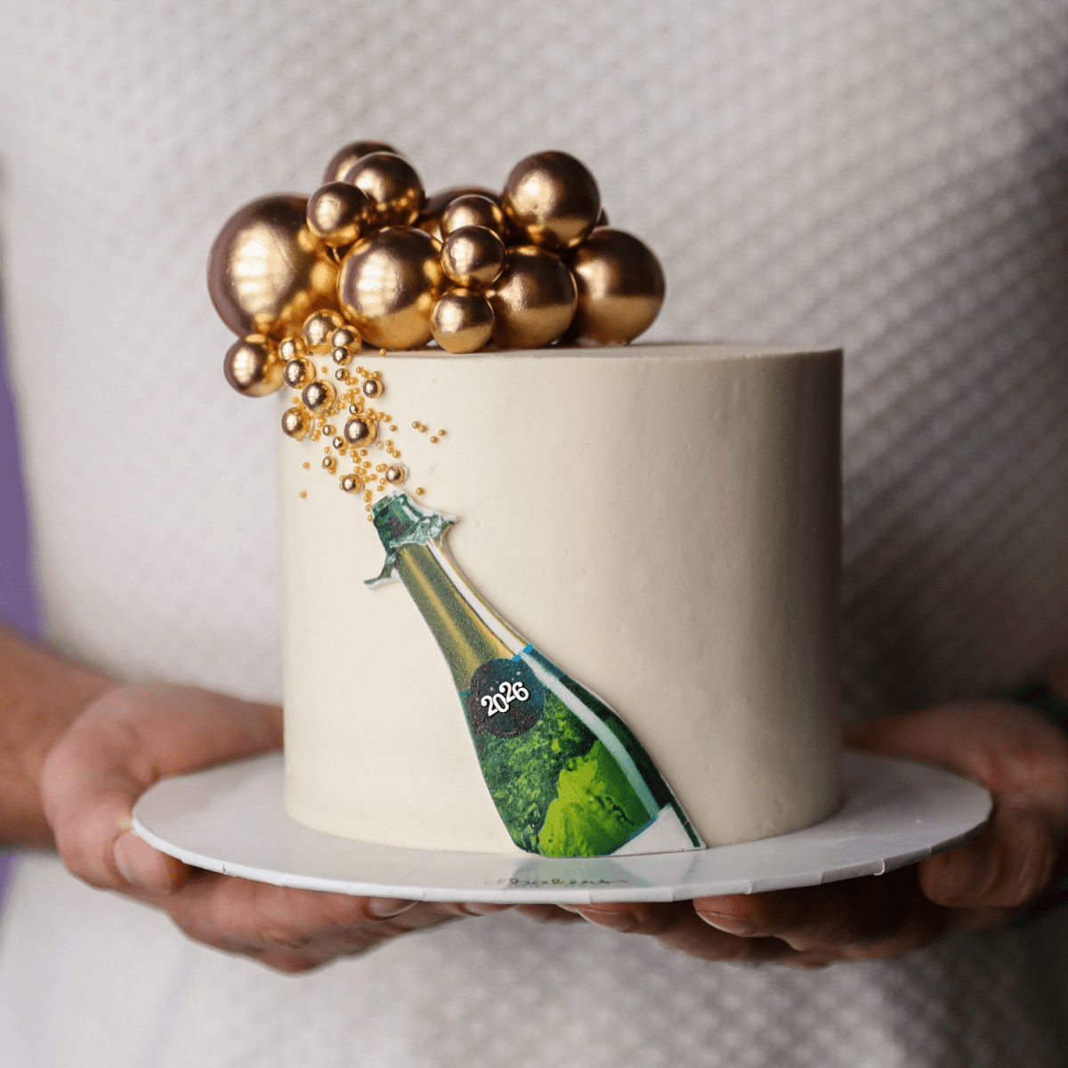 Champagne Bubbles Cake - dbakers Miami