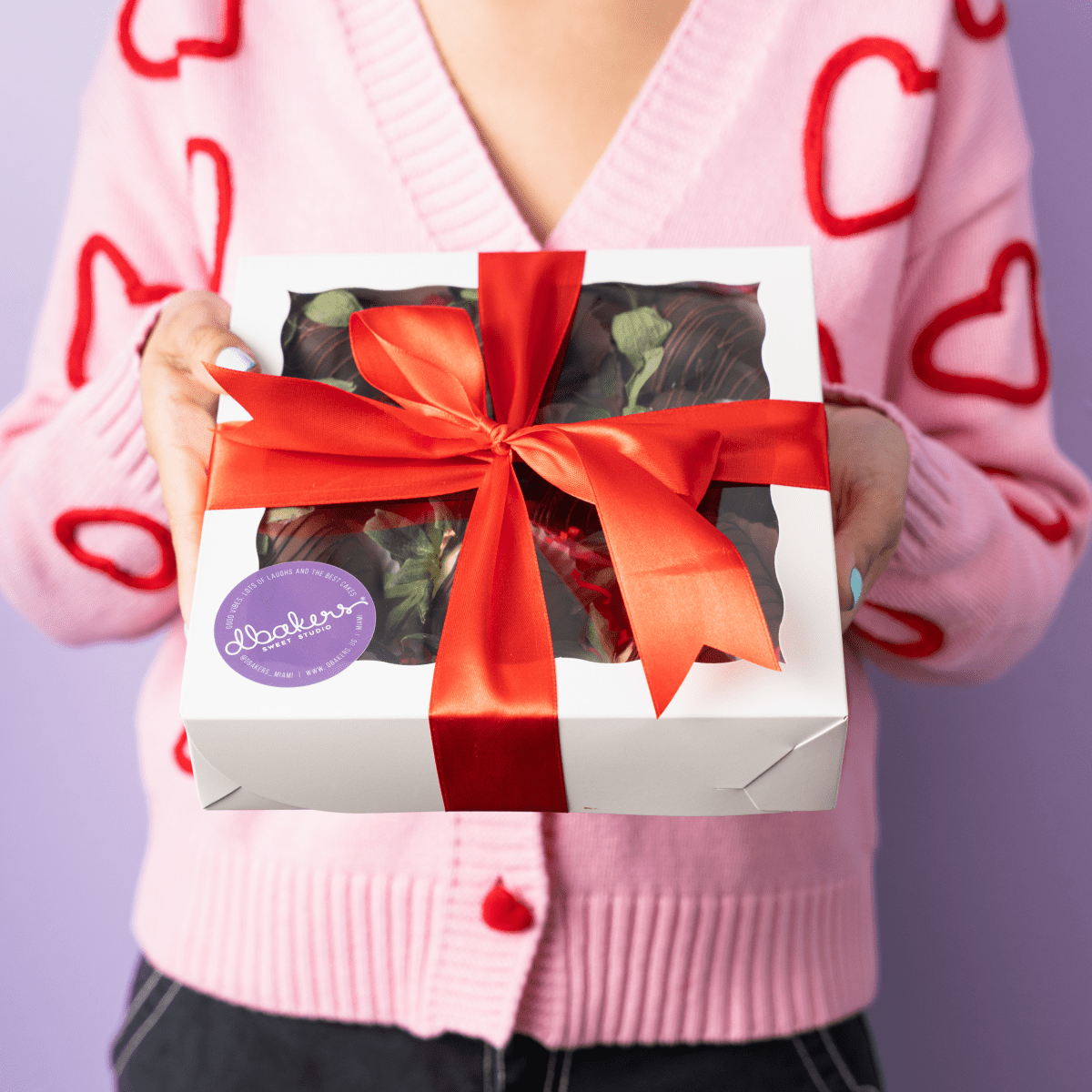 Chocolate Kissed Gourmet Strawberries - dbakers Miami