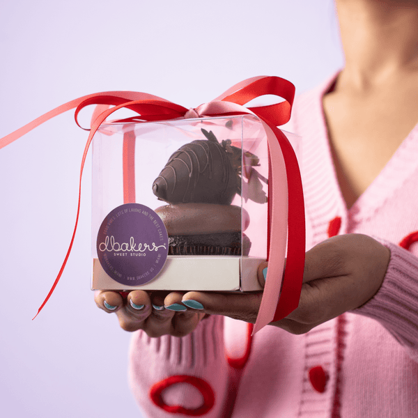 Chocolate - Kissed Strawberry Cupcake - dbakers Miami