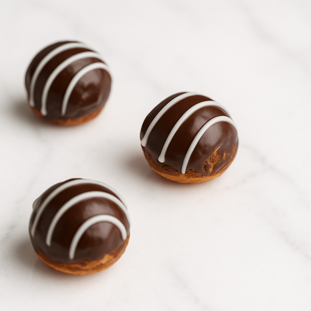Chocolate Puff Bites (Box of 12)  | dbakers Sweet Studio