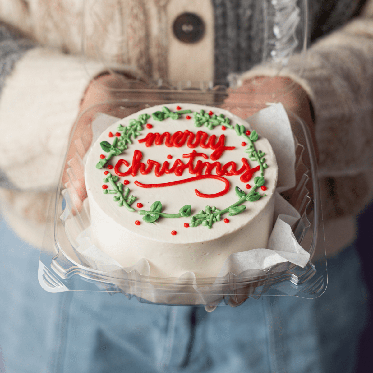 Christmas Bento Cake - dbakers Miami