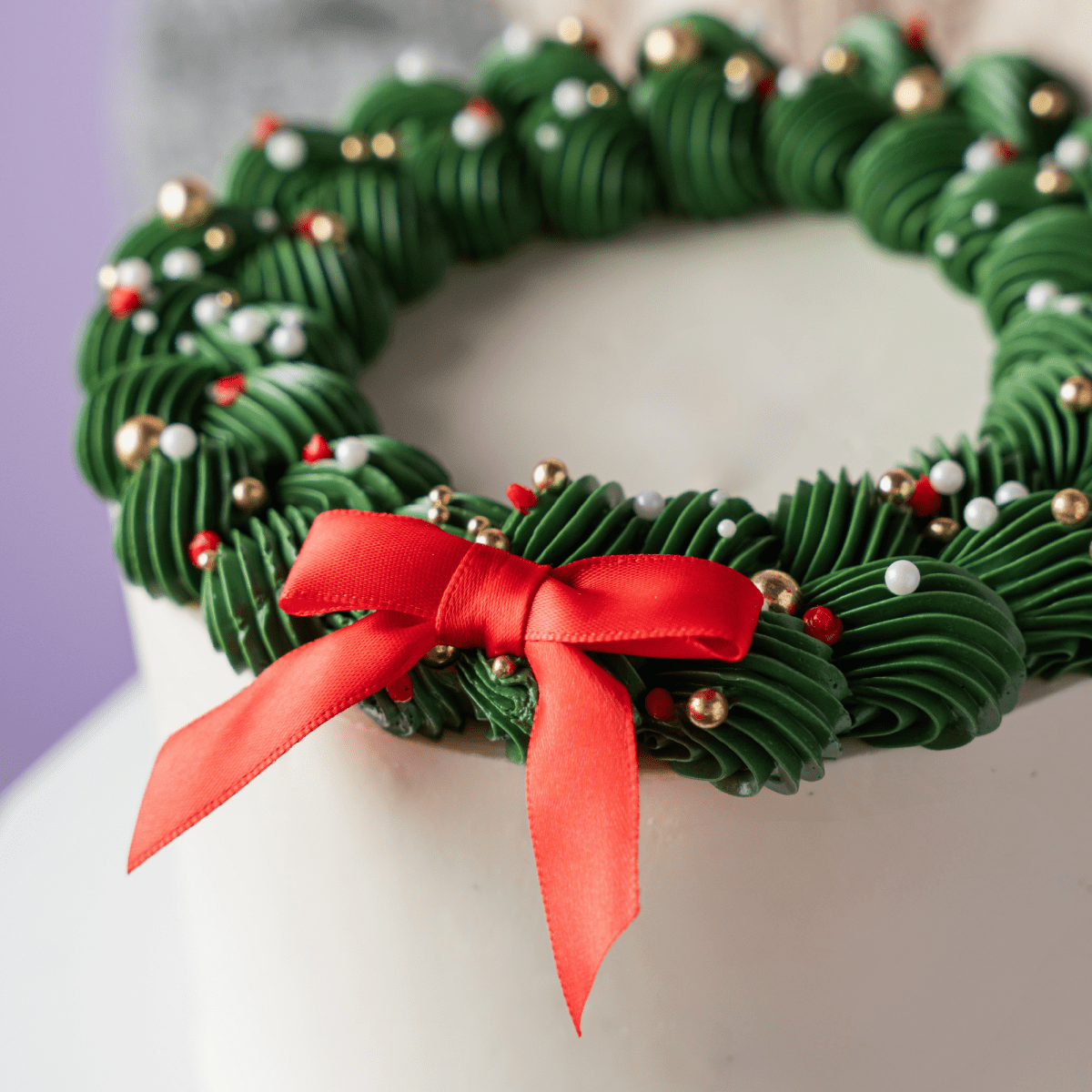 Christmas Wreath Cake - dbakers Miami