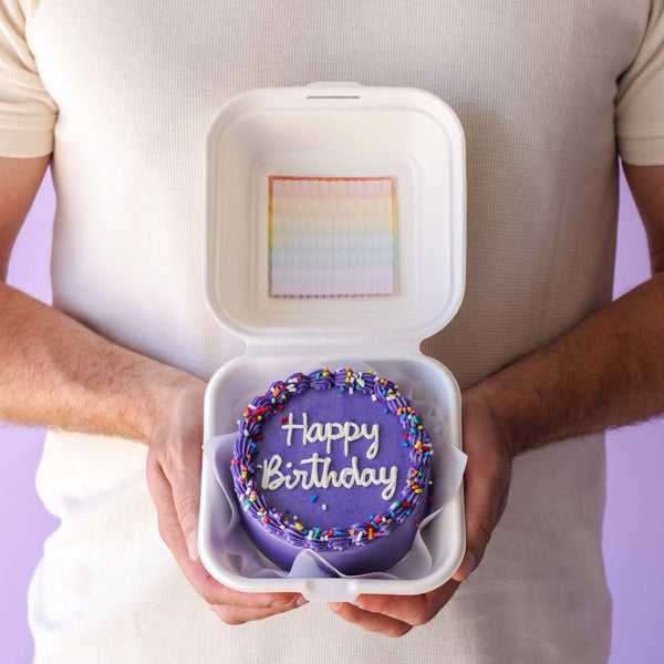 Classic Birthday Bento Cake  | dbakers Sweet Studio