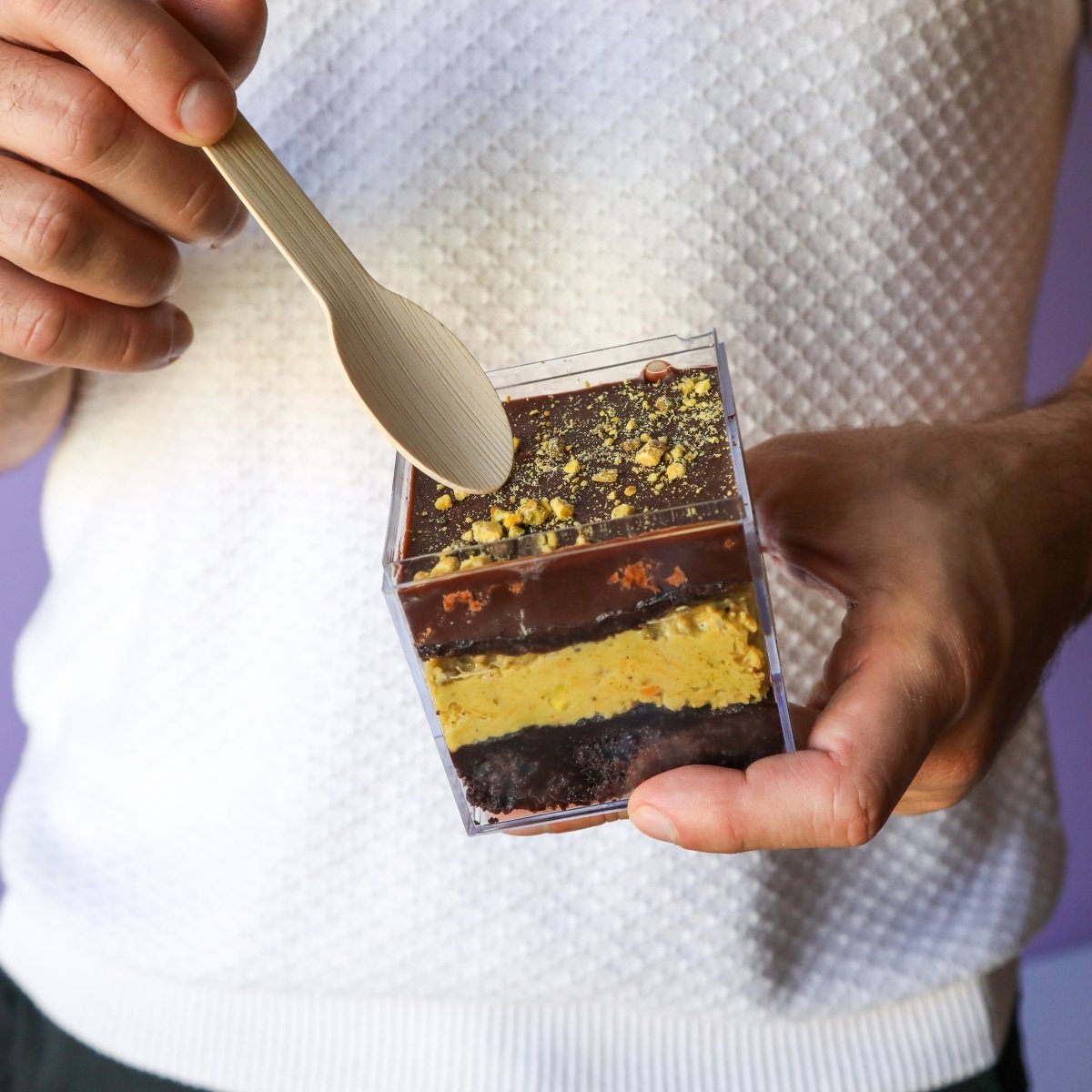 Dubai Pistachio Chocolate Cake Cup - dbakers Miami
