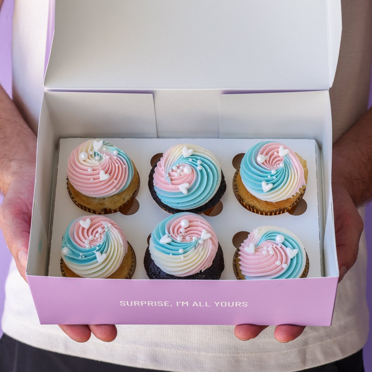 Gender Reveal Cupcakes - dbakers Miami