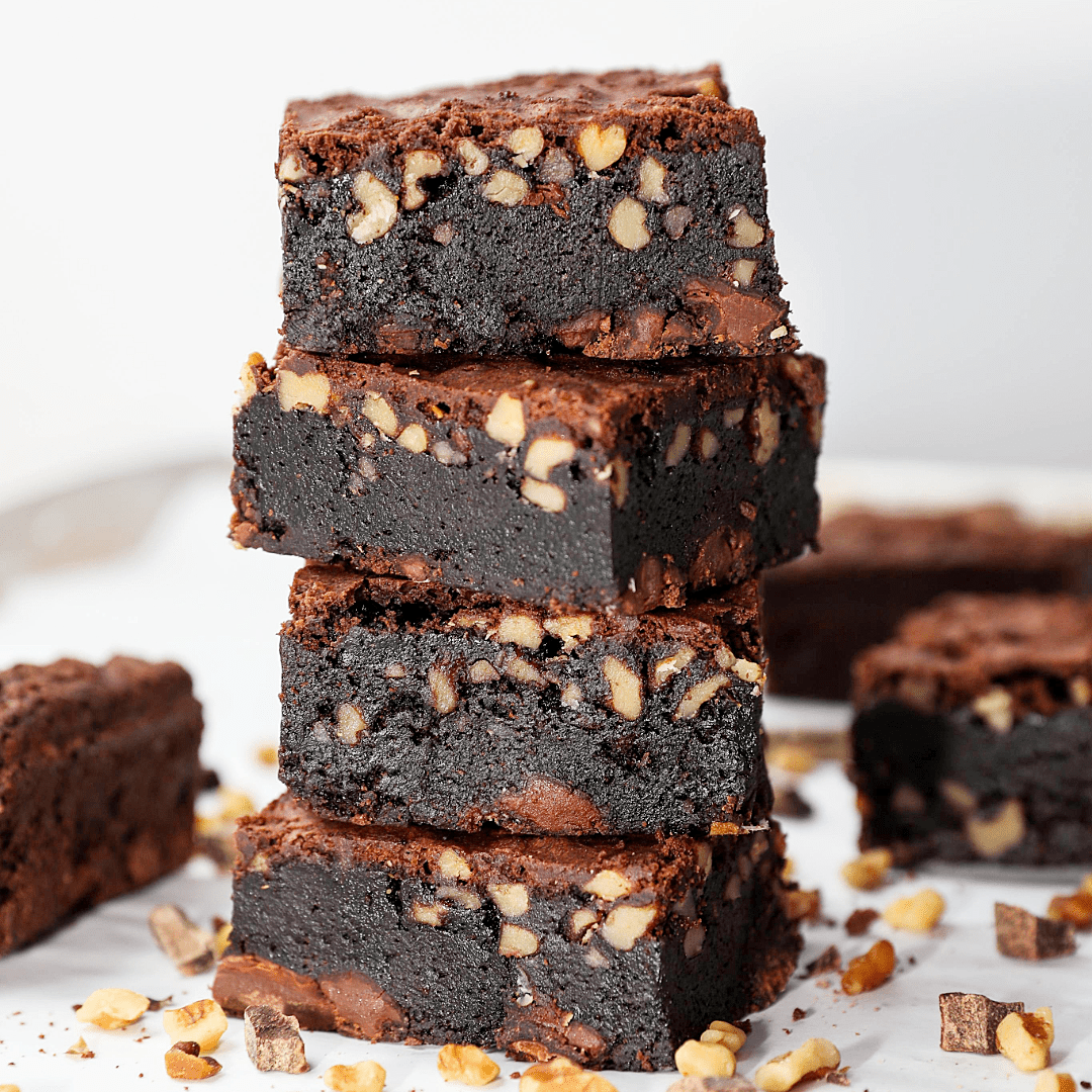 Gluten Free Chocolate Walnut Brownie  | dbakers Sweet Studio