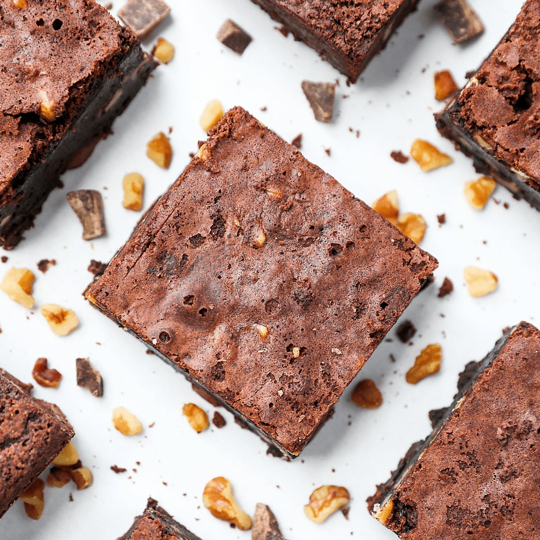 Gluten Free Chocolate Walnut Brownie  | dbakers Sweet Studio