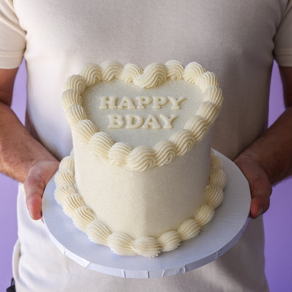 Iridescent Glitter Sweetheart  | dbakers Sweet Studio