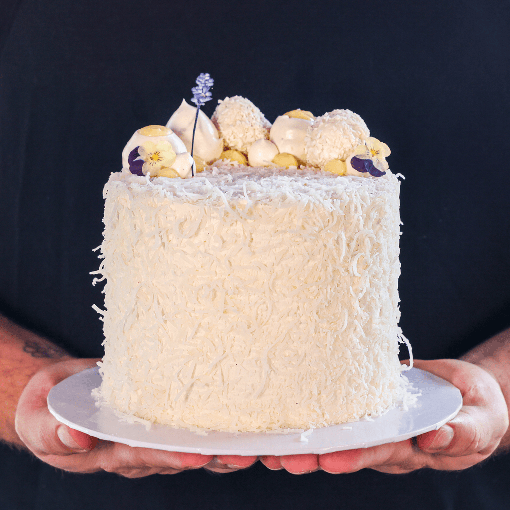 Lavender Lemon Coconut Cake | dbakers Sweet Studio | Best Cakes Miami
