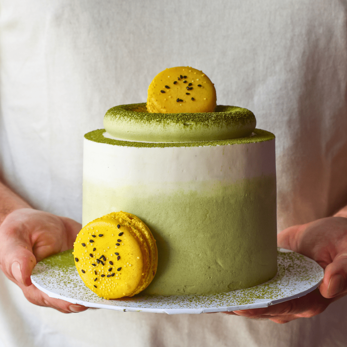 Matcha Passion Fruit Cake  | dbakers Sweet Studio