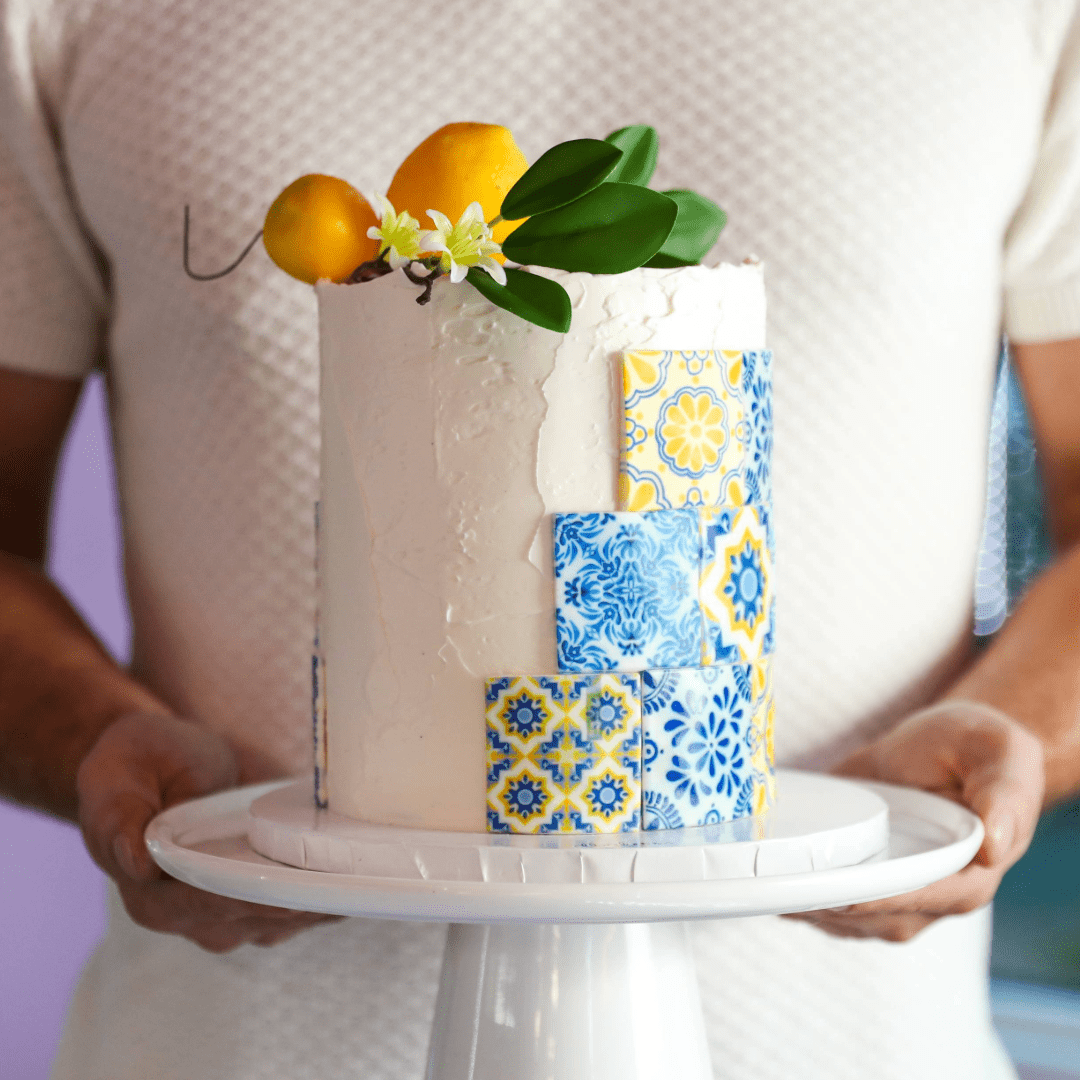 Mediterranean Mosaic Cake  | dbakers Sweet Studio