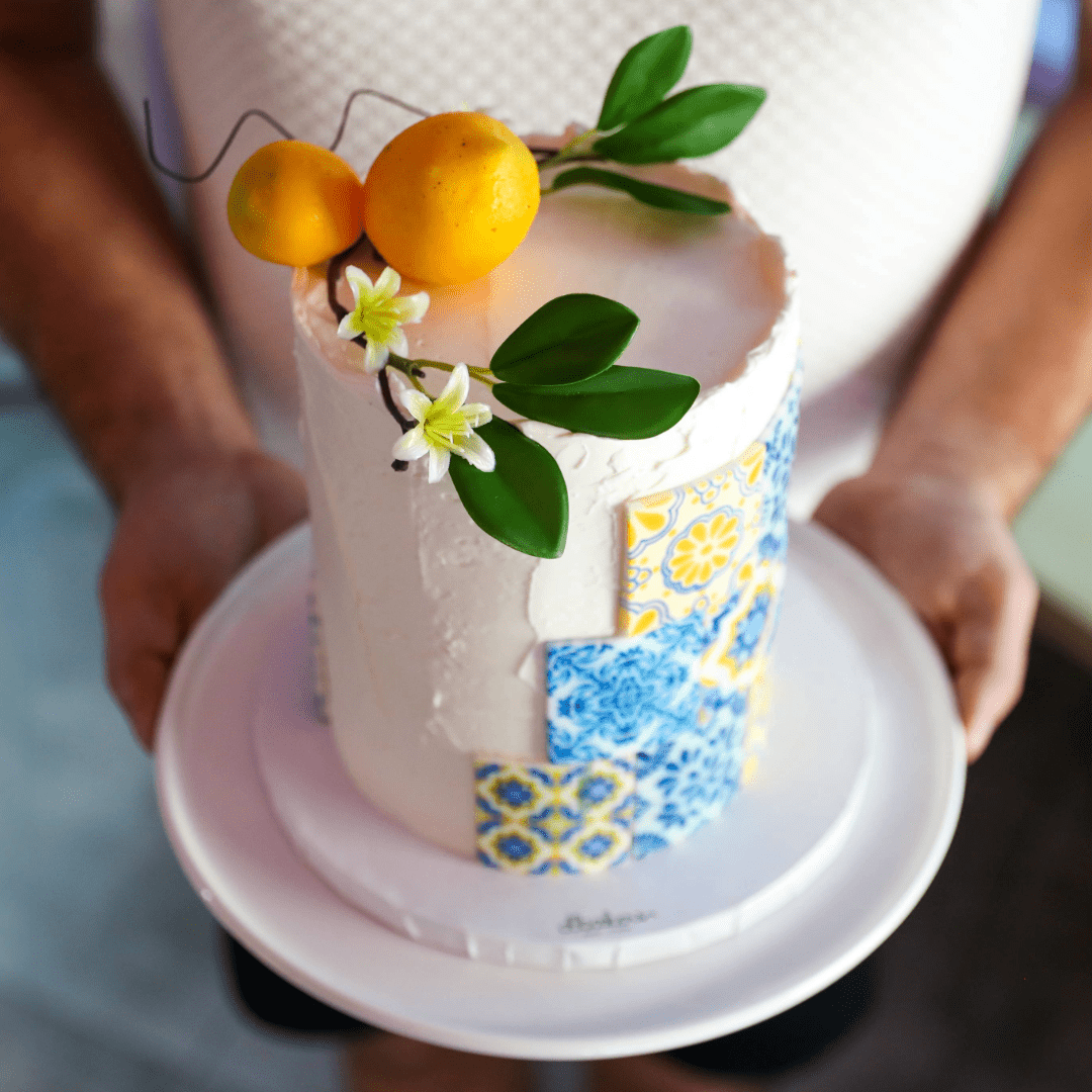 Mediterranean Mosaic Cake  | dbakers Sweet Studio
