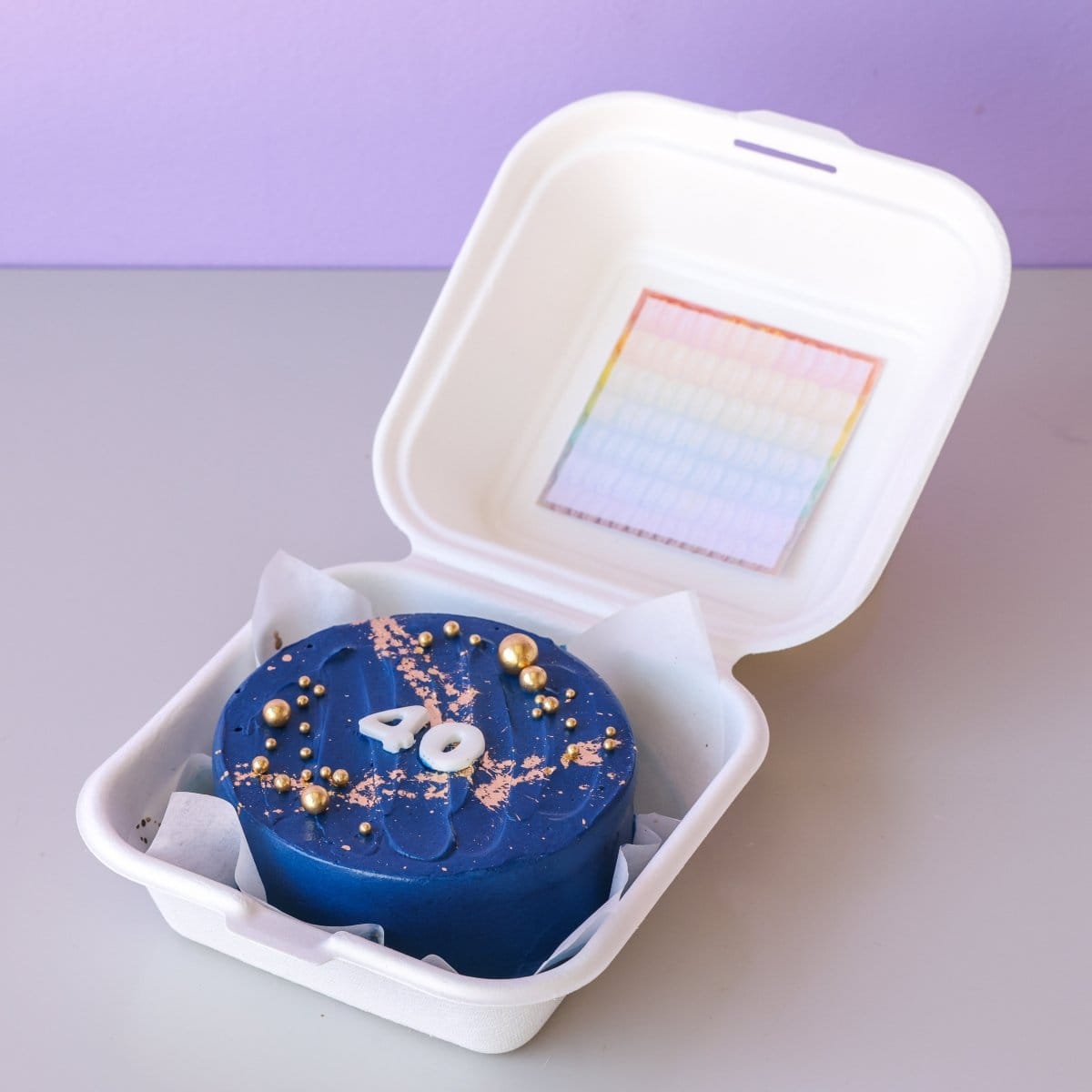 Midnight Milestone Bento Cake  | dbakers Sweet Studio