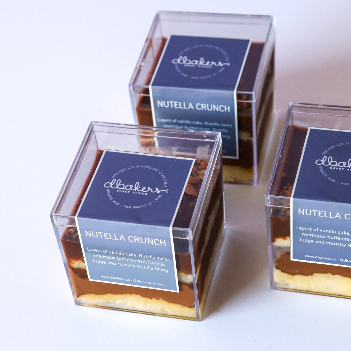 Nutella Crunch Cake Cup  | dbakers Sweet Studio