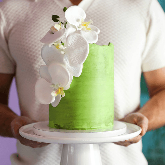 Orchid Watercolor Cake  | dbakers Sweet Studio