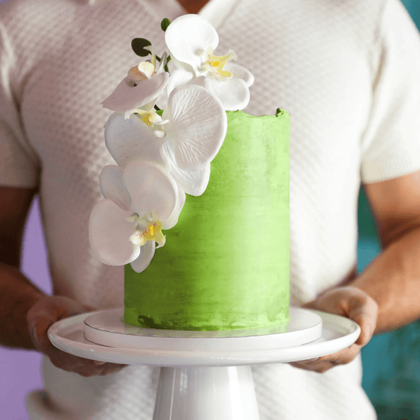 Orchid Watercolor Cake  | dbakers Sweet Studio