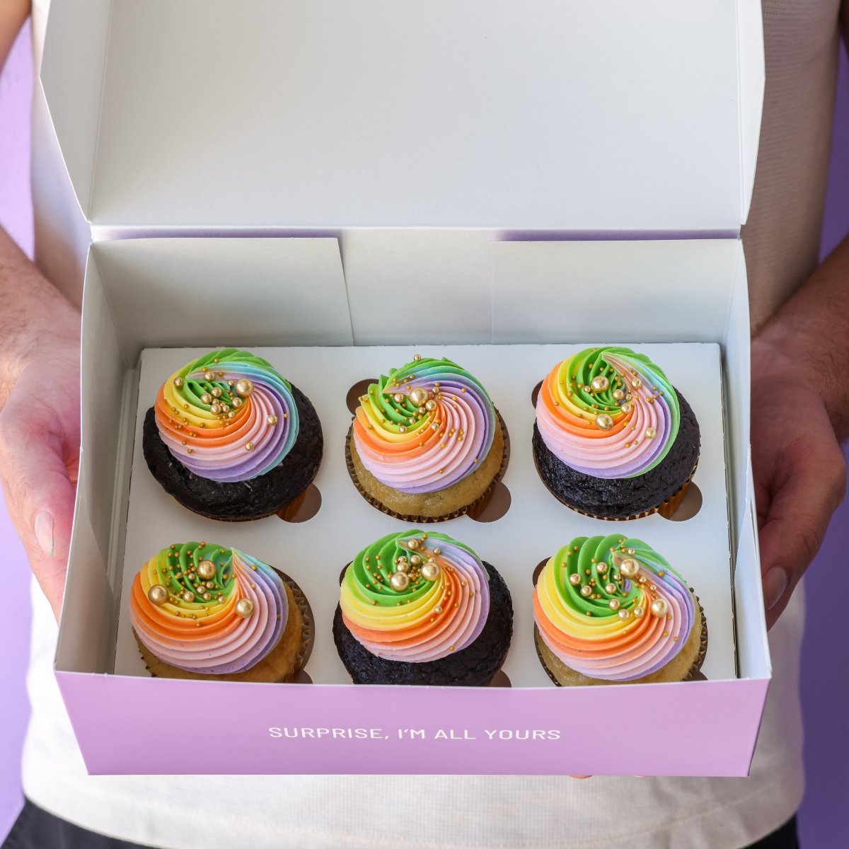 Over the Rainbow Cupcakes - dbakers Miami