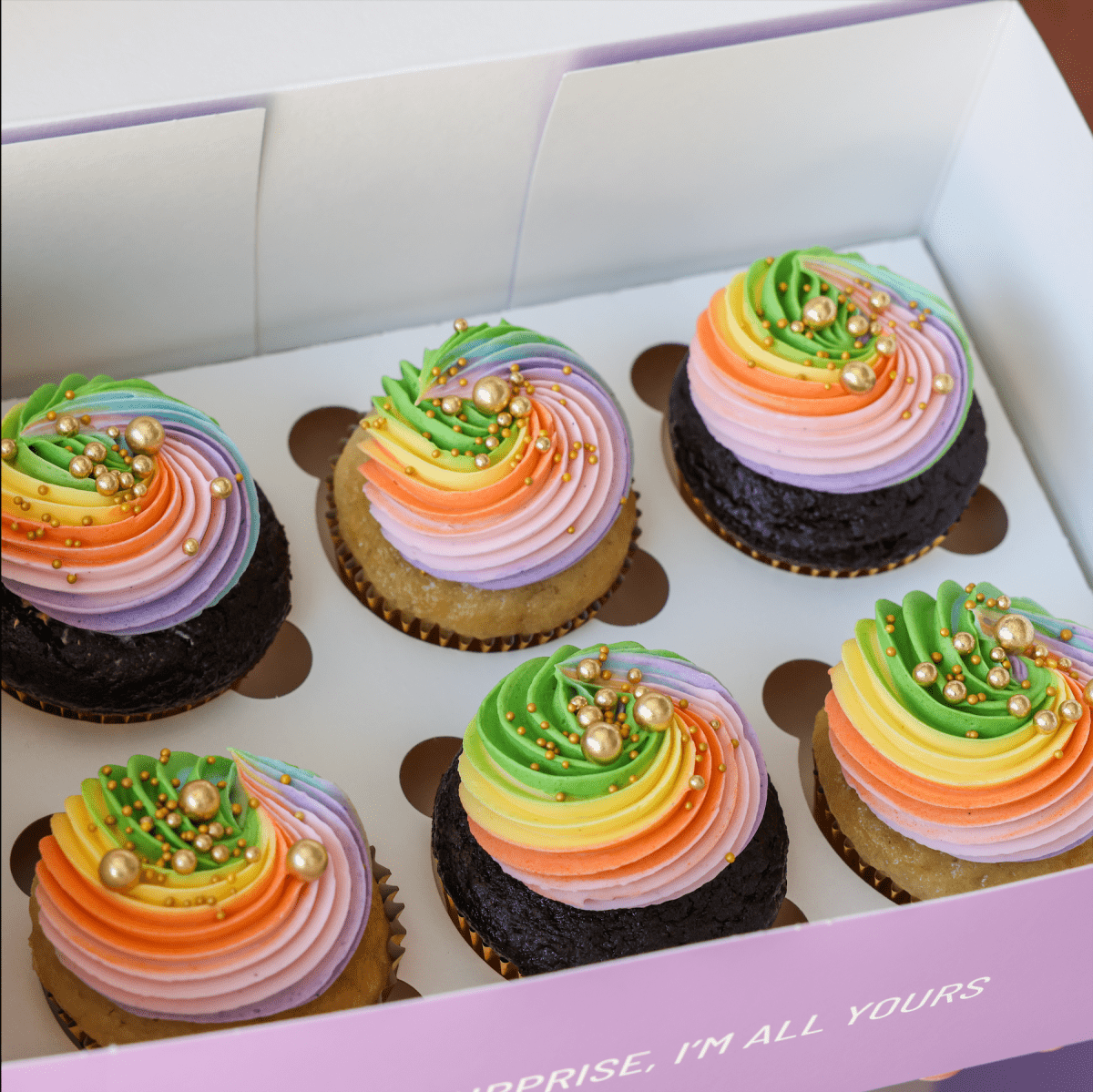 Over the Rainbow Cupcakes - dbakers Miami