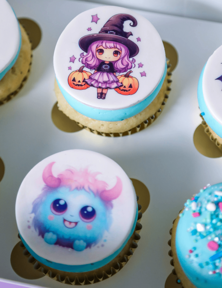 Pastel Halloween Box of 6 Cupcakes  | dbakers Sweet Studio