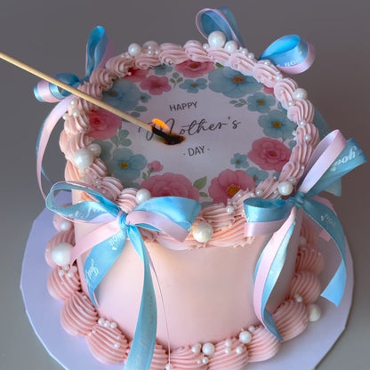 "Burn to Reveal" Mother's Day Cake