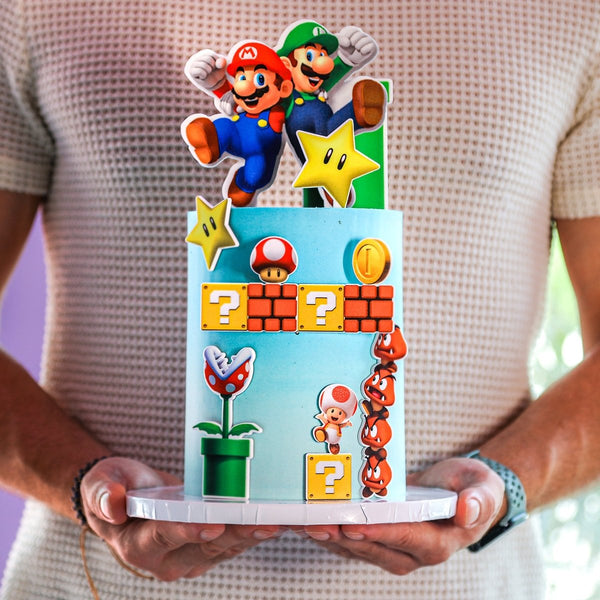 Super Mario Power-Up Cake  | dbakers Sweet Studio
