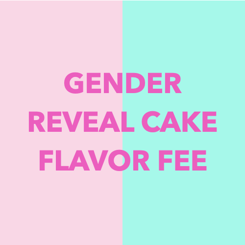 Sweetheart Gender Reveal Cake Color Fee  | dbakers Sweet Studio