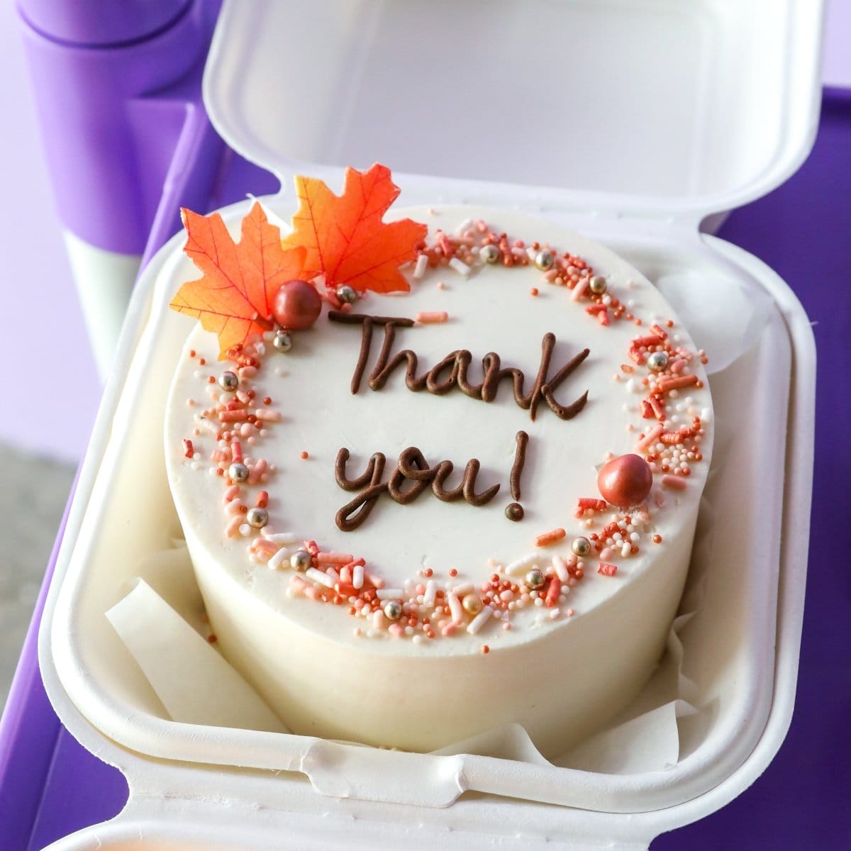 Thank You Bento Cake  | dbakers Sweet Studio