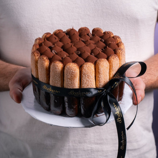 Tiramisu Charlotte Cake - dbakers Miami