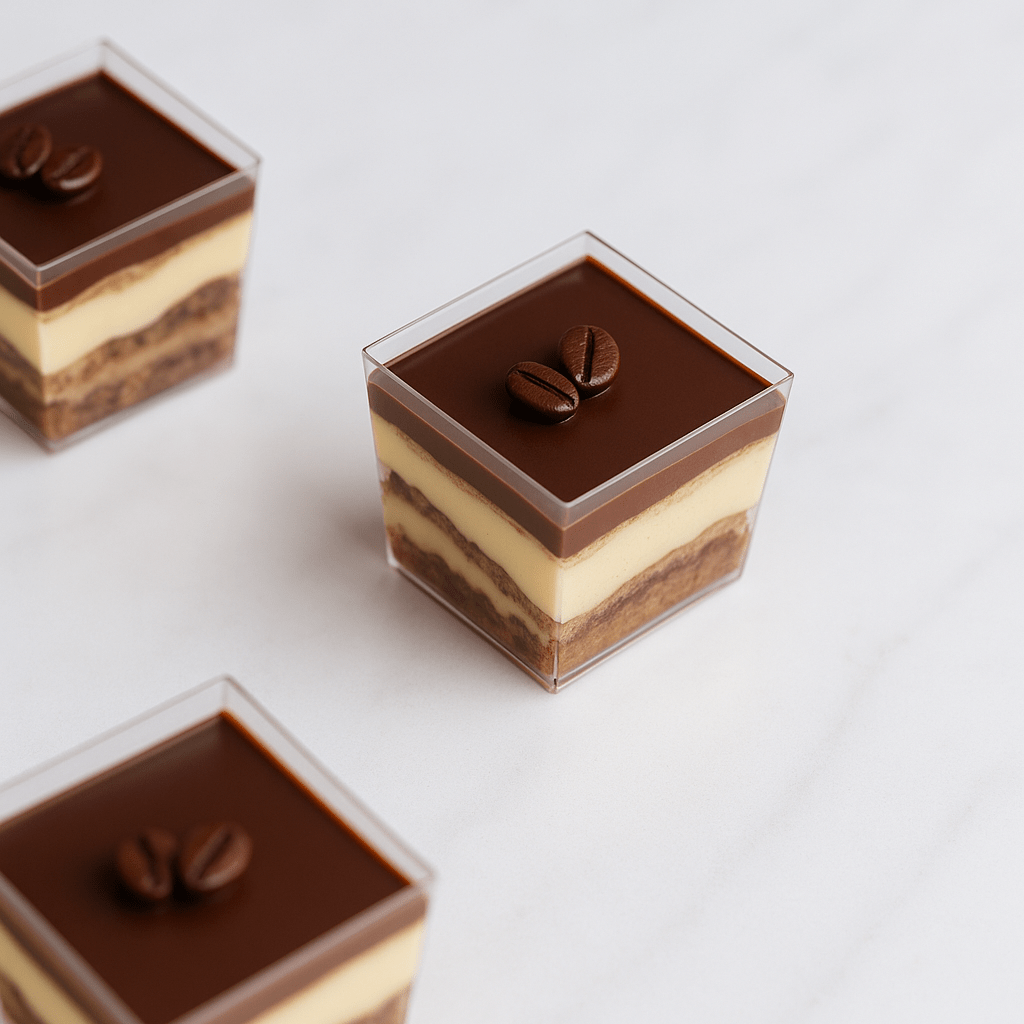 Tiramisu Mini Shots (Box of 12)  | dbakers Sweet Studio
