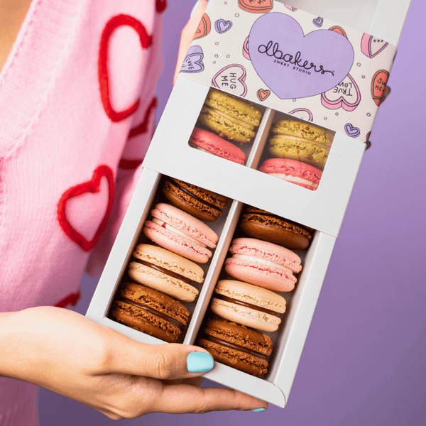 Valentine’s Macaron Gift Box - dbakers Miami
